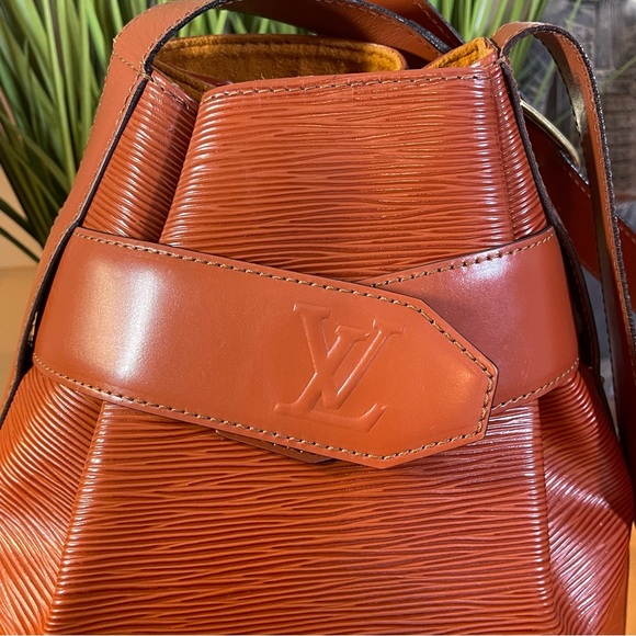 Louis Vuitton Sac D'Epaule PM Epi Bucket Bag in Cannelle Brown - Picture 2 of 16